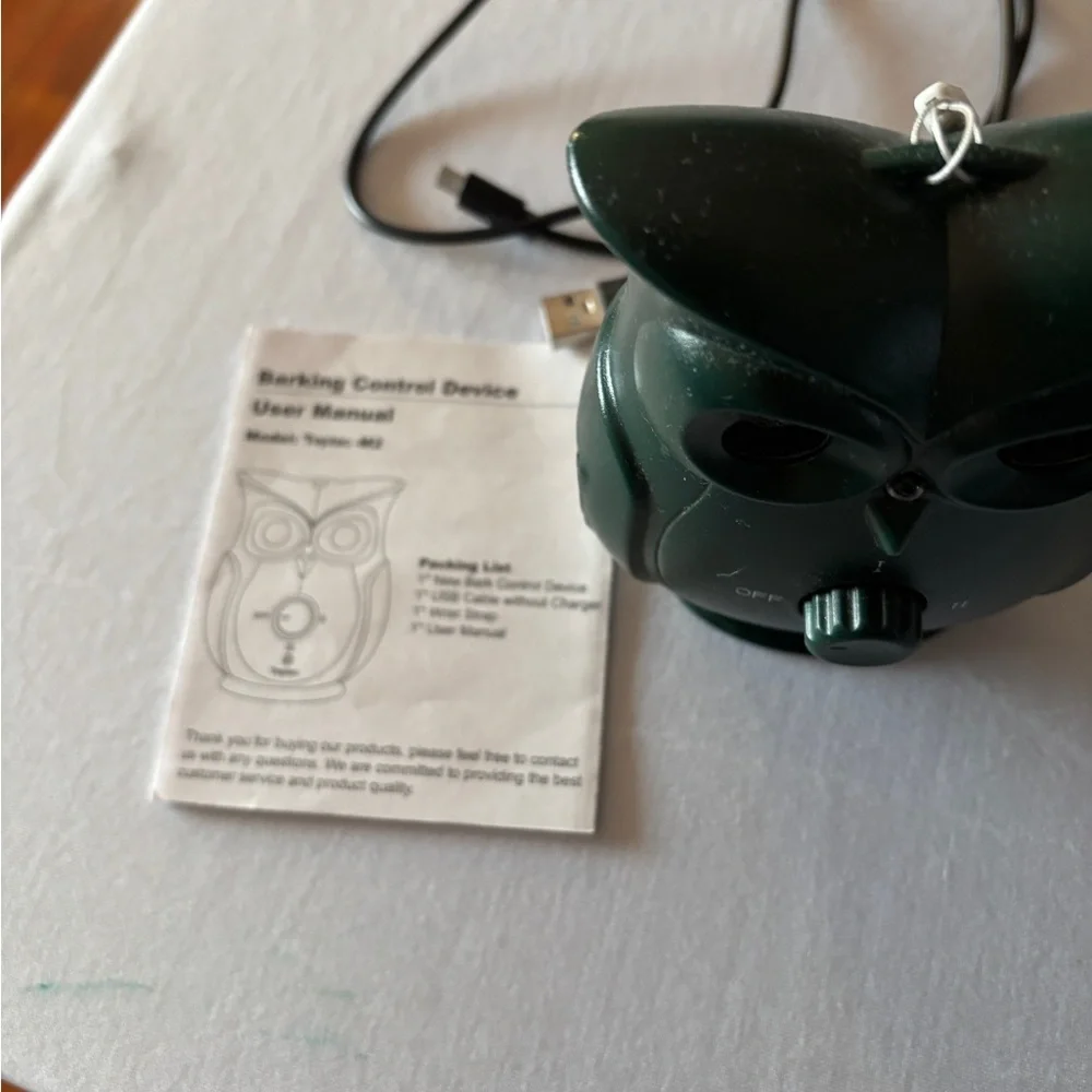 Ultrasonic Dog Bark Control Device-owl- rechargeable -Teptec M2